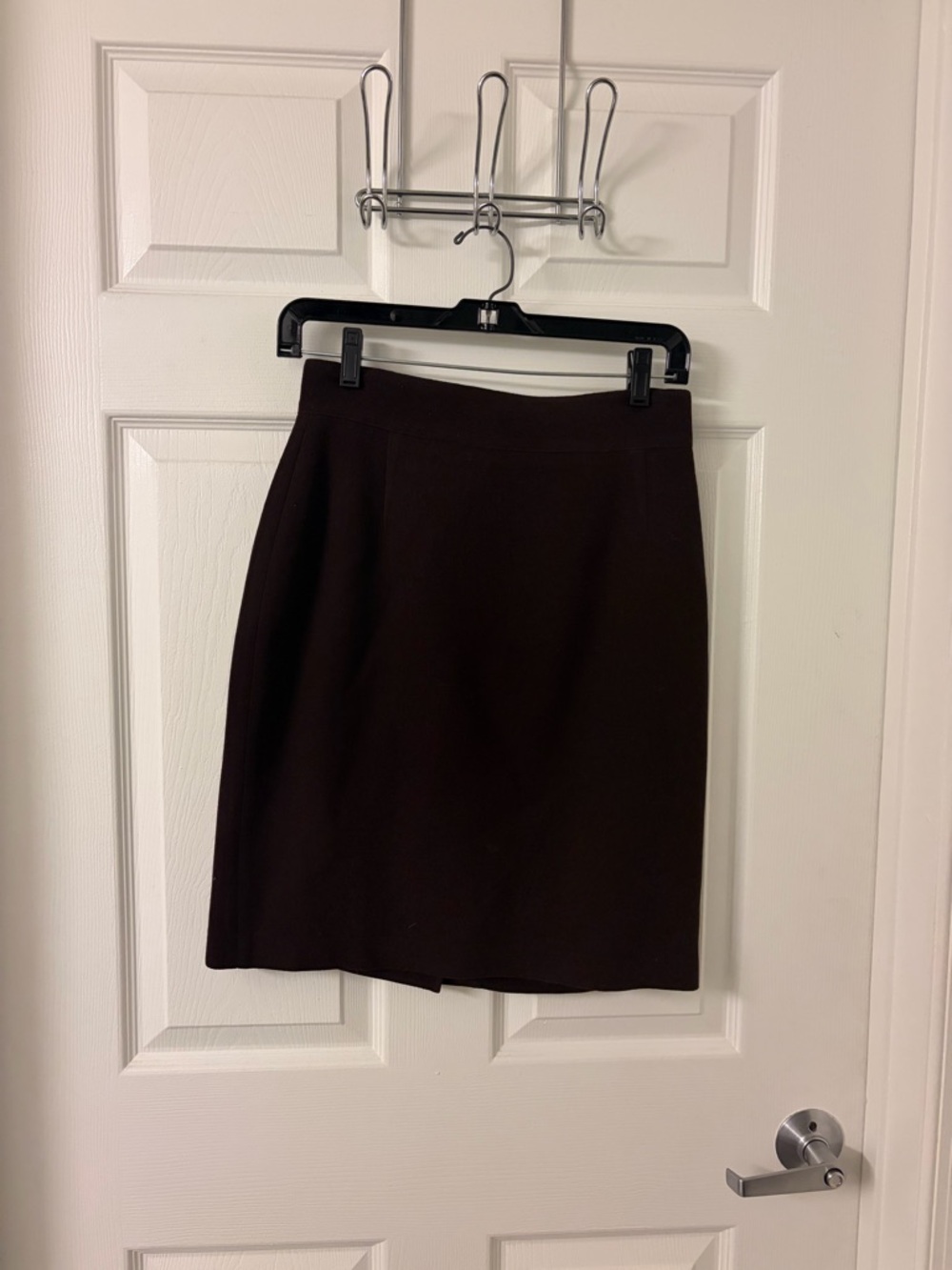 Vintage Vertigo Dark Brown Straight Skirt